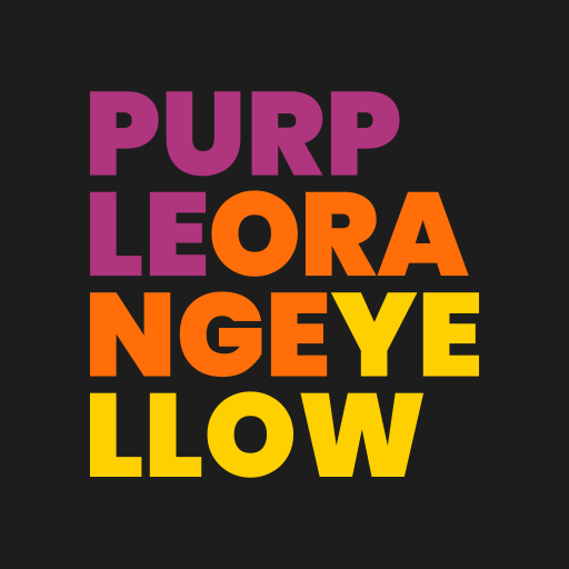 PURPLE ORANGE YELLOW